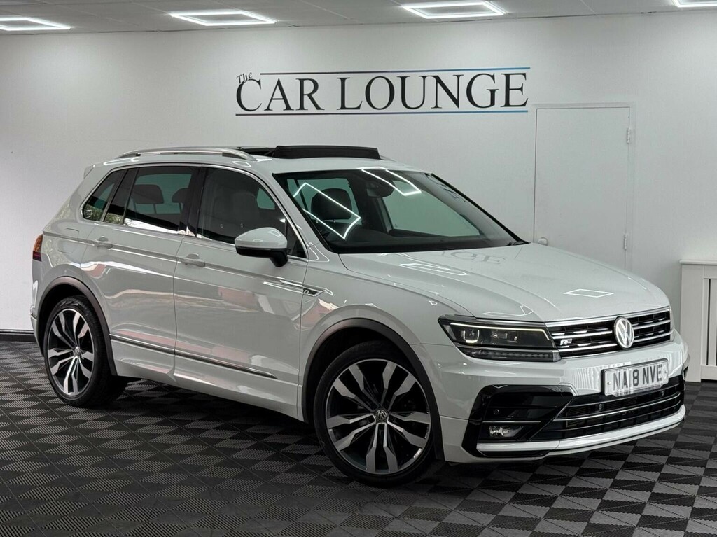 Volkswagen Tiguan 2.0 Tdi R-line Dsg 4Motion Euro 6 Ss White