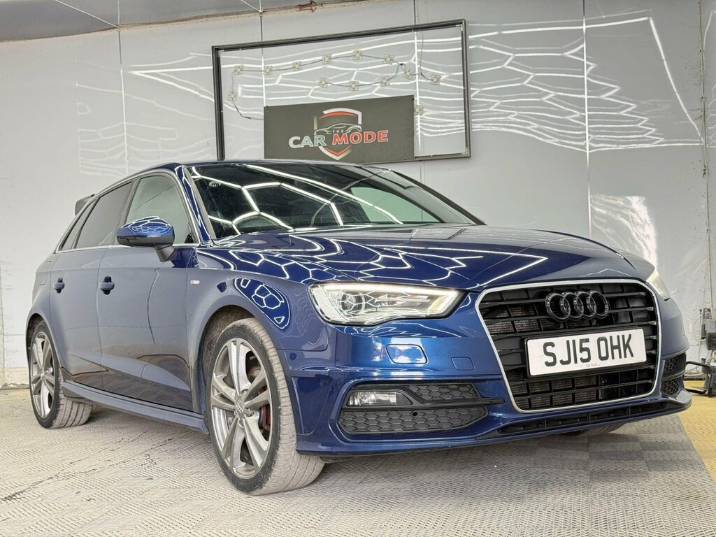 Audi A3 1.4 Tfsi Cod S Line Sportback Euro 6 Ss SJ15OHK Blue #4