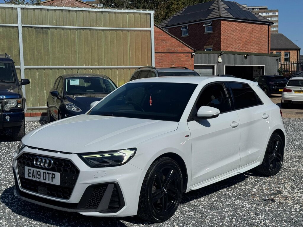 Audi A1 1.0 Tfsi 30 S Line Sportback S Tronic Euro 6 Ss EA19OTP White #6