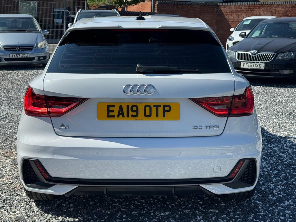 Audi A1 1.0 Tfsi 30 S Line Sportback S Tronic Euro 6 Ss EA19OTP White #3