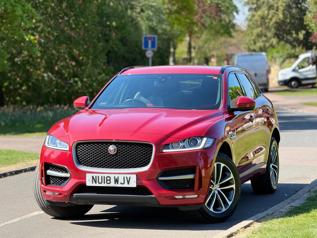 Jaguar F-Pace 2.0 P250i R-sport Awd Euro 6 Ss NU18WJV Red #3