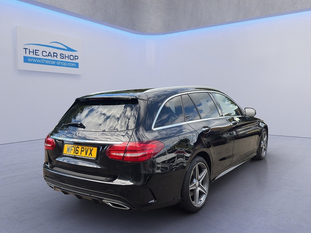 Mercedes-Benz C Class C220d Amg Line WF16PVX Black #4