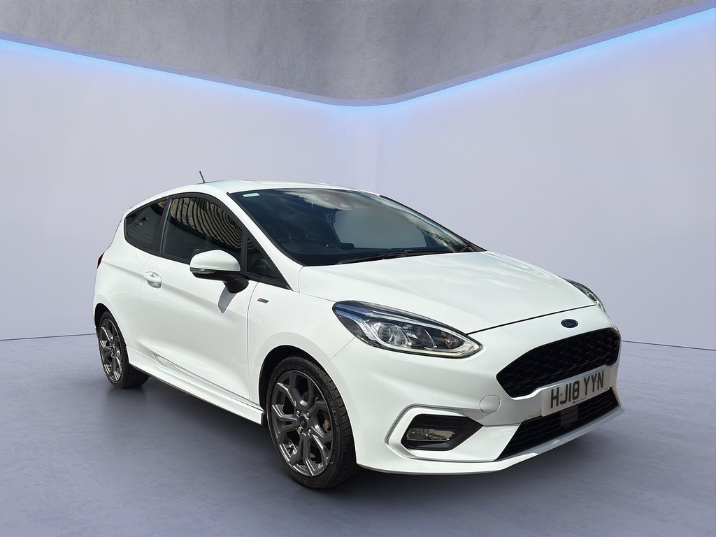Ford Fiesta T Ecoboost St-line HJ18YYN White #3
