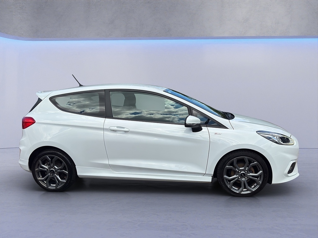 Ford Fiesta T Ecoboost St-line HJ18YYN White #5