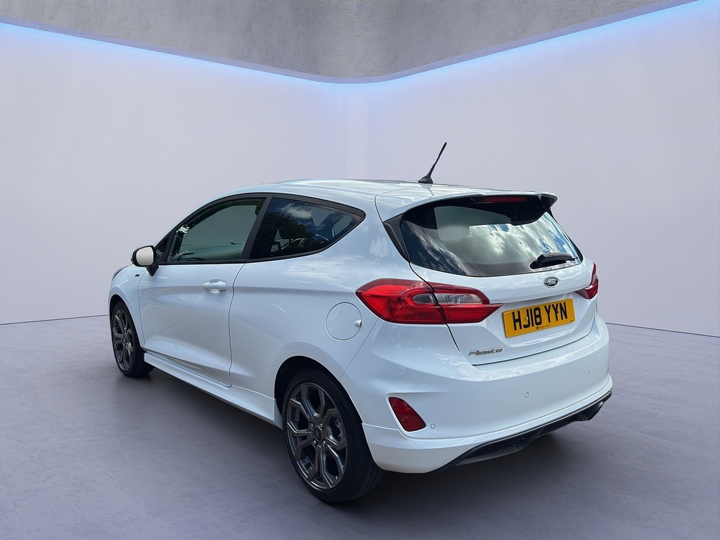 Ford Fiesta T Ecoboost St-line HJ18YYN White #4