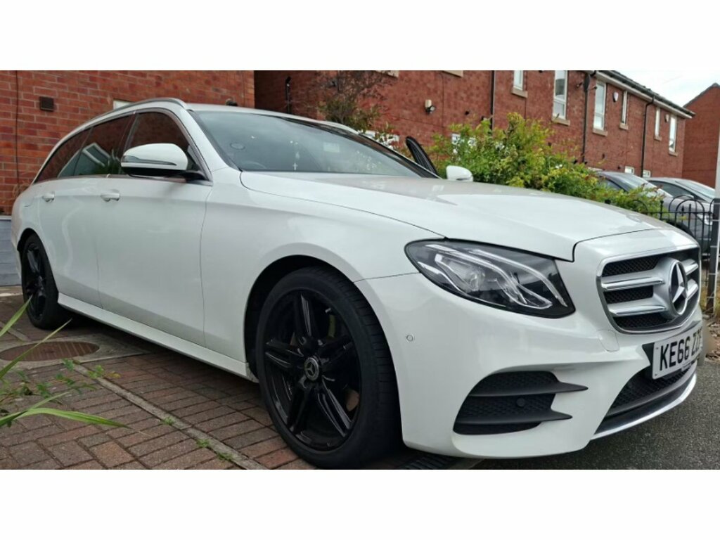Mercedes-Benz E Class E220d Amg Line White #2