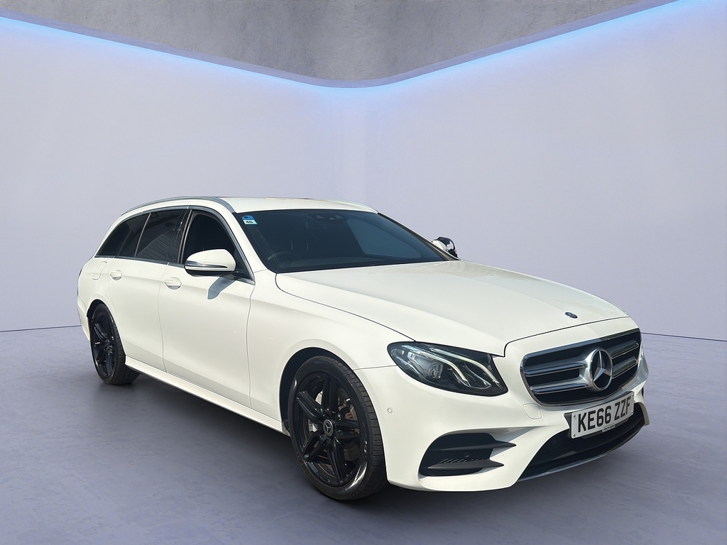 Mercedes-Benz E Class E220d Amg Line KE66ZZF White #3
