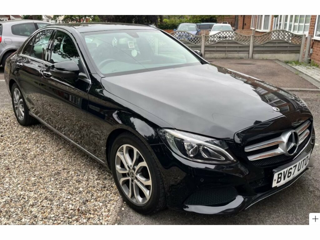 Mercedes-Benz C Class C220d Sport BV67UTO Black #2