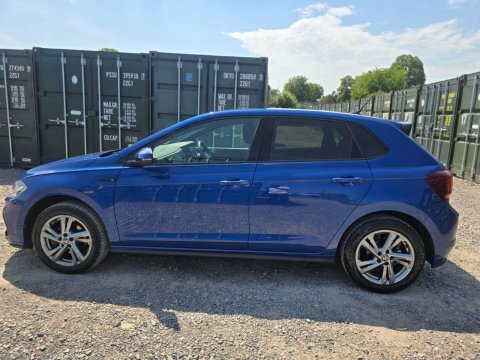 Volkswagen Polo 1.0 Tsi R-line CV23UAO Blue #5