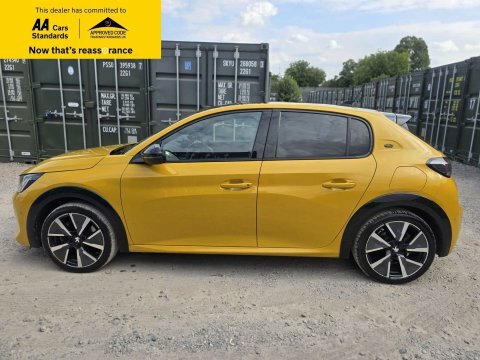 Peugeot e-208 50Kwh Gt Hatchback BW70KVX Yellow #4