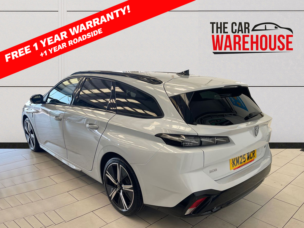 Peugeot 308 1.2 Hybrid 136 Gt E-dsc6 KM25WCR White #2