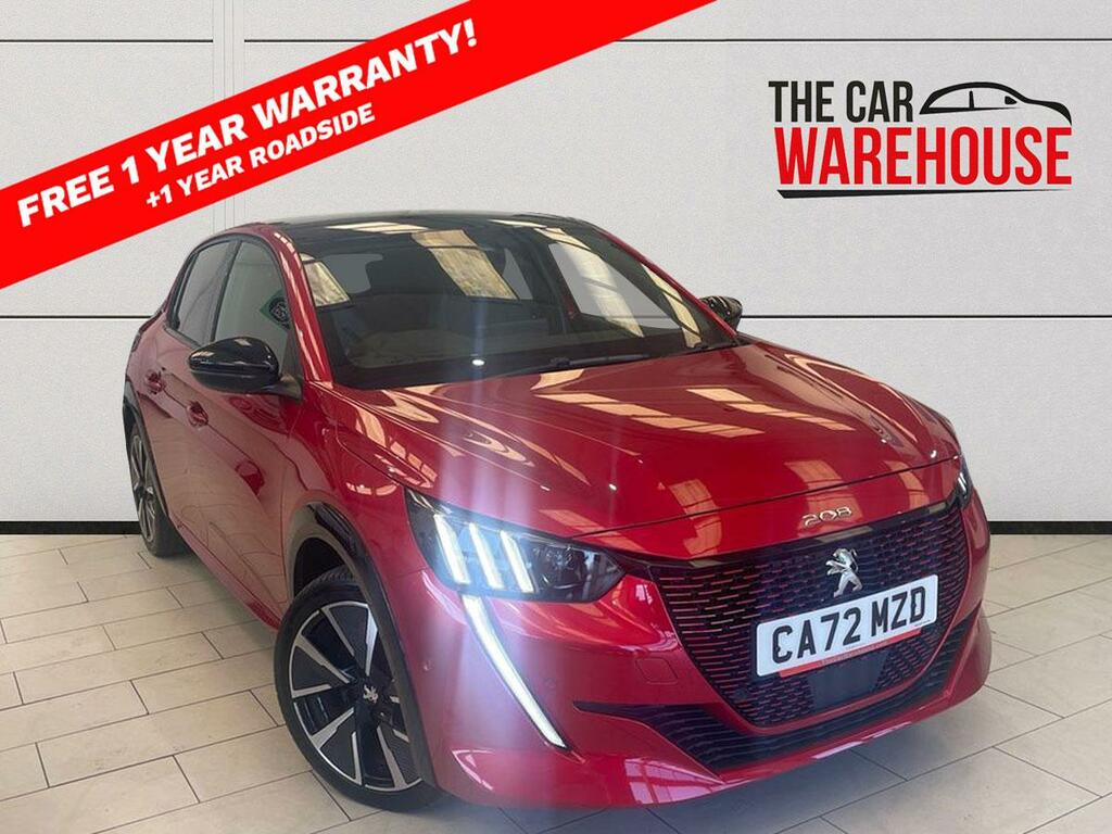 Peugeot e-208 100Kw Gt 50Kwh CA72MZD Red