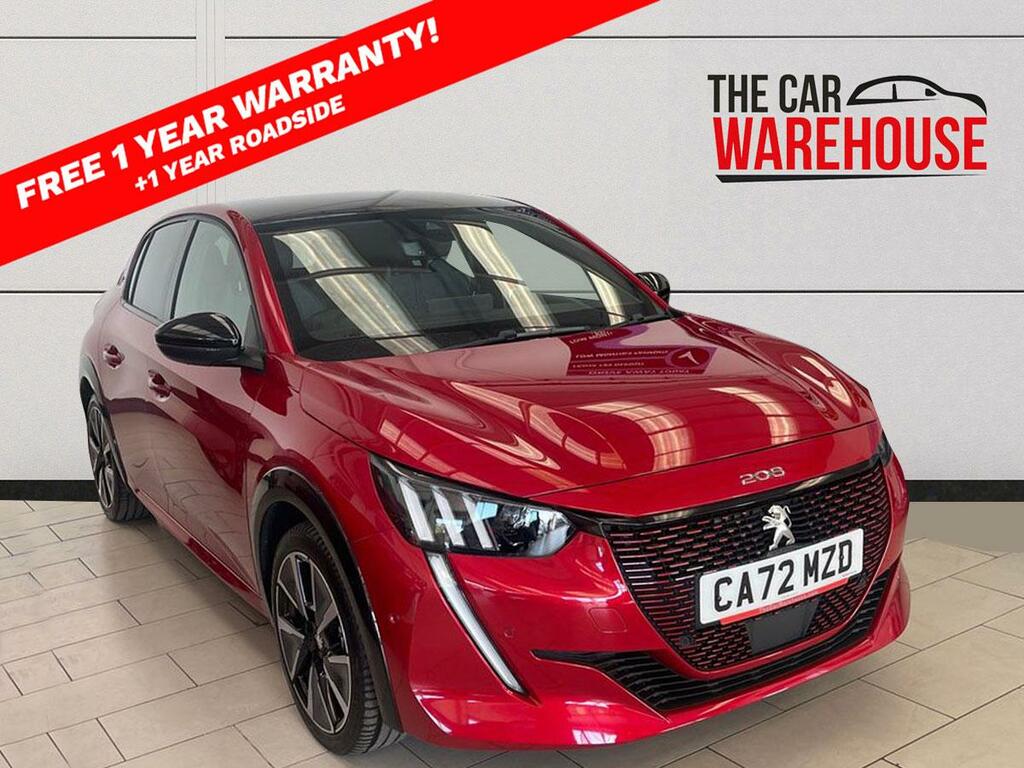 Peugeot e-208 100Kw Gt 50Kwh Red