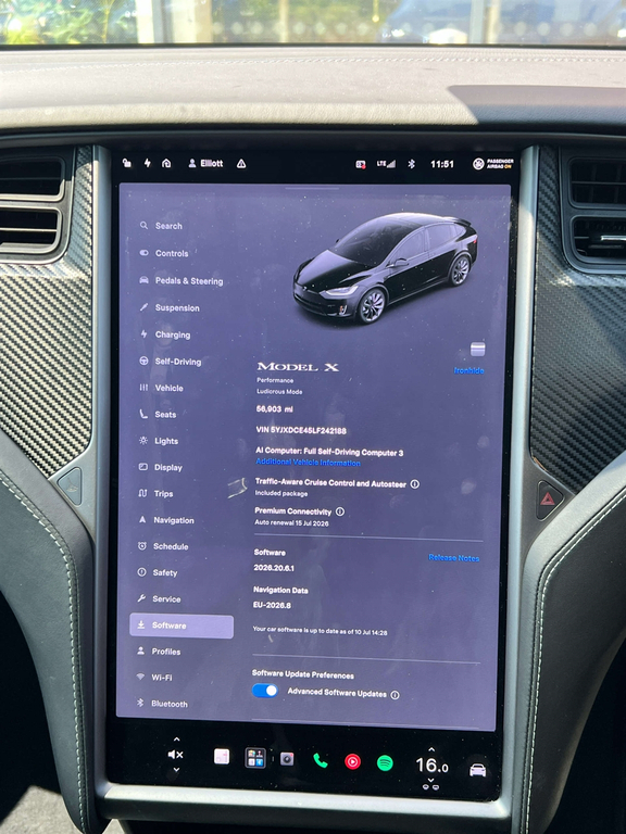 Tesla Model X Model X Ludicrous Performance Awd Grey #38