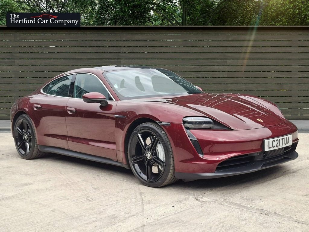 Porsche Taycan Saloon Red