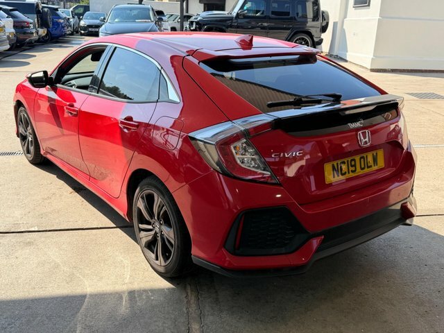 Honda Civic 2019 1.0 Vtec Turbo Sr Cvt Euro 6 Ss Red #5