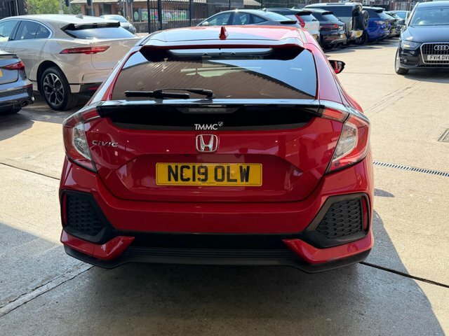 Honda Civic 2019 1.0 Vtec Turbo Sr Cvt Euro 6 Ss Red #6