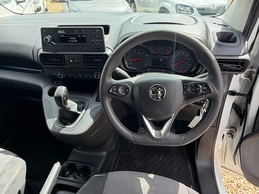 Vauxhall Combo 2300 1.5 Turbo D 100Ps H1 Sportive Van White #11