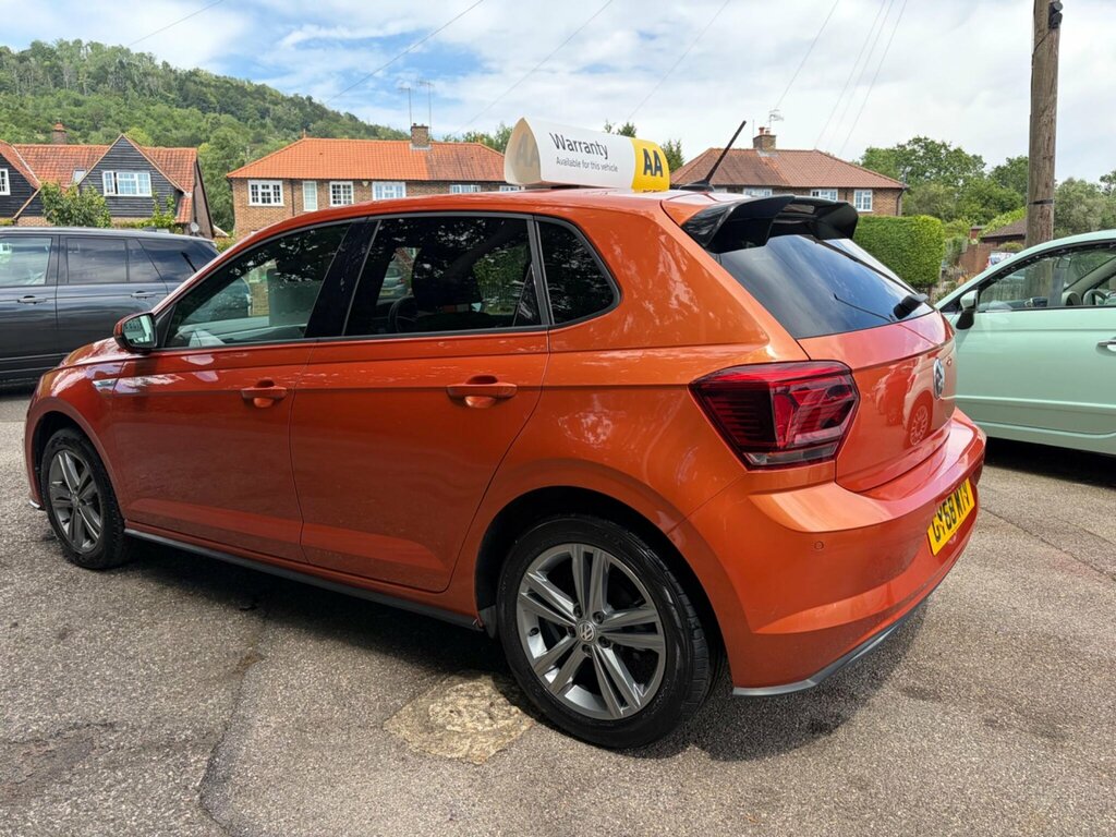Volkswagen Polo 1.0 Tsi R-line Euro 6 Ss GY68MTV Orange #4