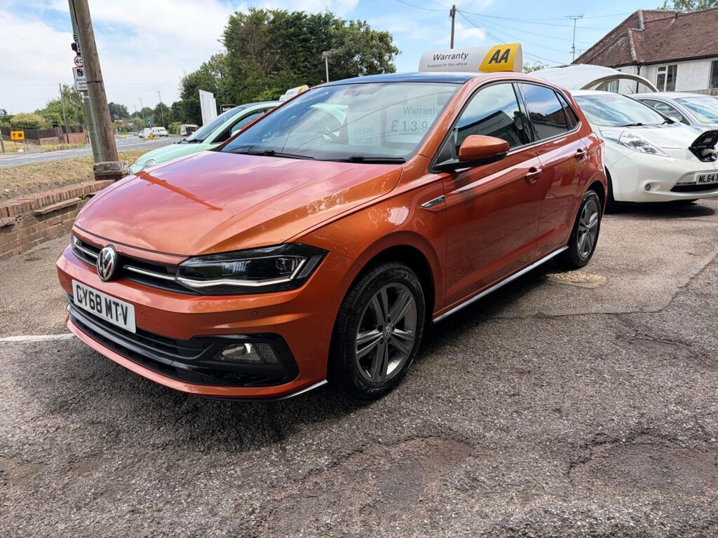 Volkswagen Polo 1.0 Tsi R-line Euro 6 Ss GY68MTV Orange #3