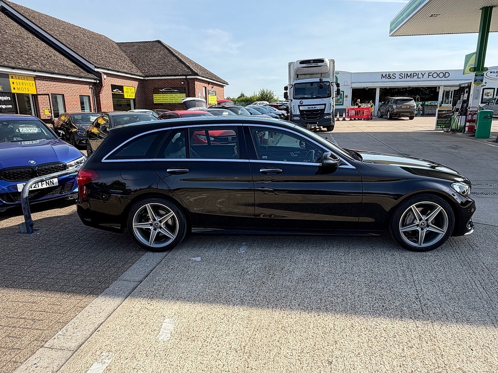 Mercedes-Benz C Class 2.0 C200 Amg Line Premium Estate G-tr Black #4