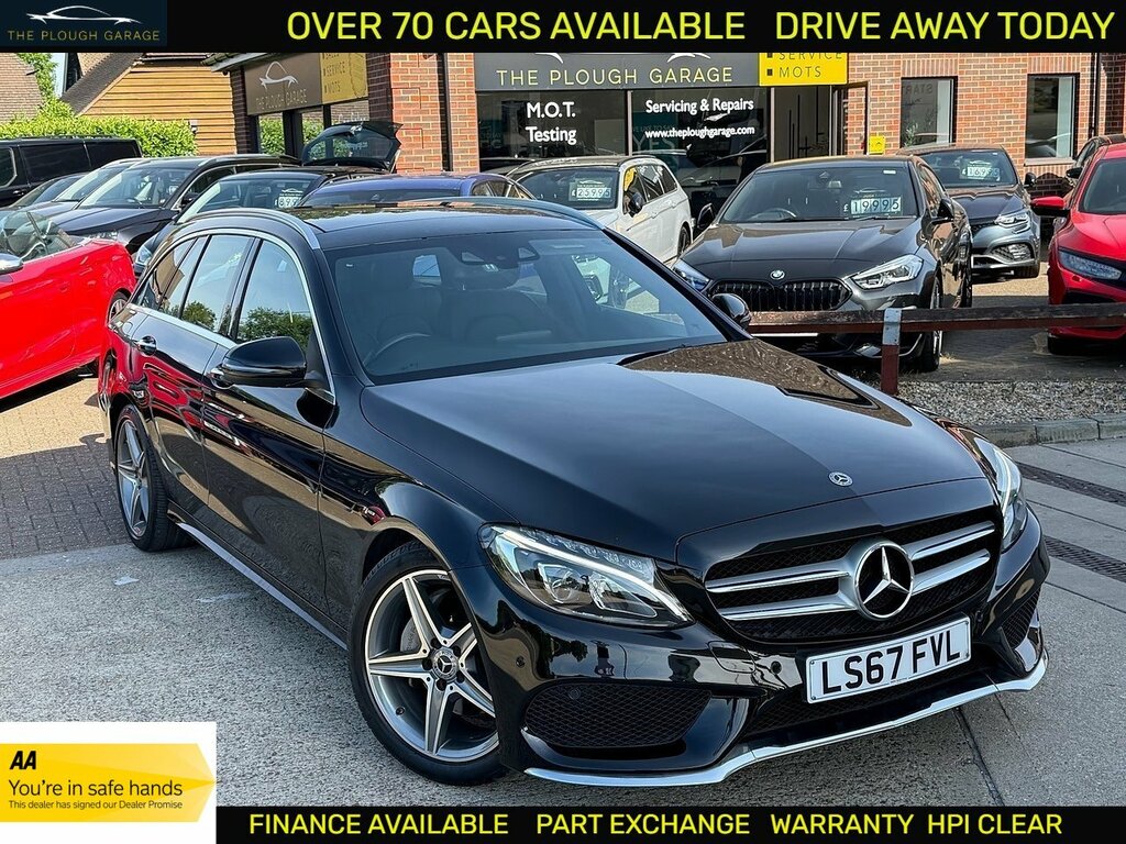 Mercedes-Benz C Class 2.0 C200 Amg Line Premium Estate G-tr Black