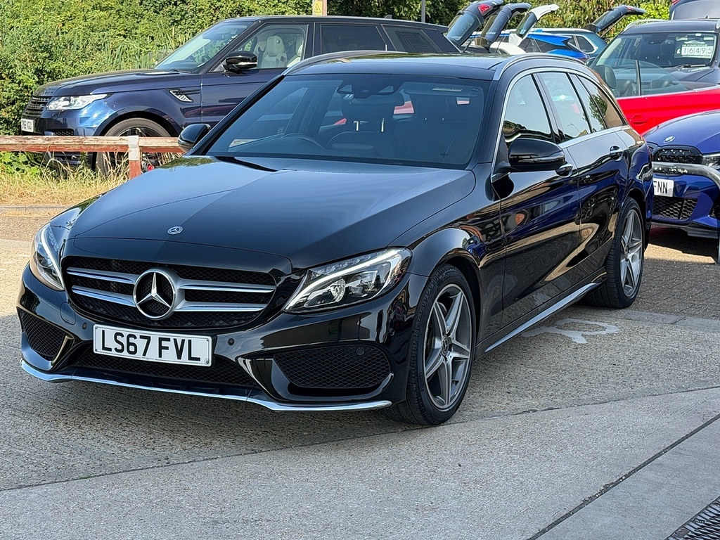 Mercedes-Benz C Class 2.0 C200 Amg Line Premium Estate G-tr Black #2