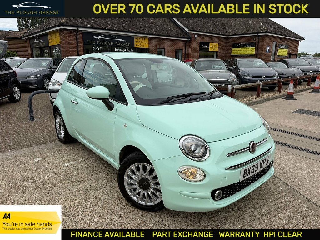 Fiat 500 1.2 Lounge Hatchback Euro 6 Ss Green