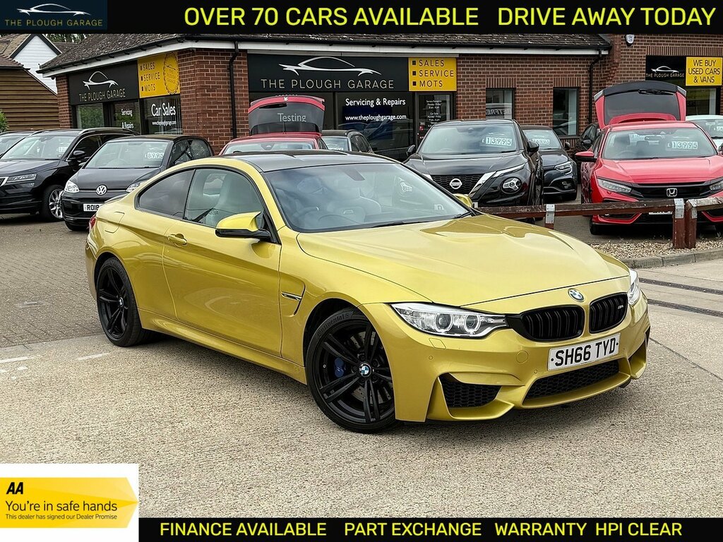 BMW M4 3.0 Biturbo Coupe Dct Euro 6 Ss 431 SH66TYD Yellow