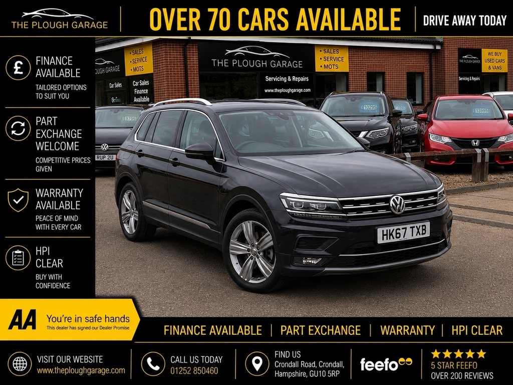 Volkswagen Tiguan 2.0 Tdi Sel Suv Euro 6 Ss 15 HK67TXB Black
