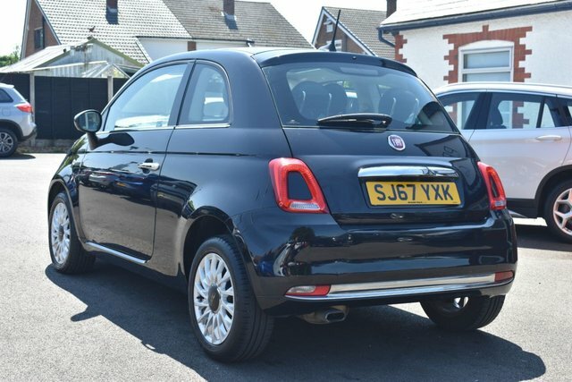 Fiat 500 Lounge Hatchback SJ67YXK Black #4