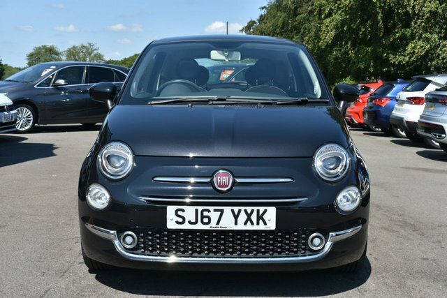 Fiat 500 Lounge Hatchback SJ67YXK Black #2
