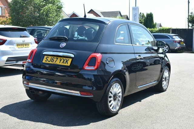 Fiat 500 Lounge Hatchback SJ67YXK Black #6
