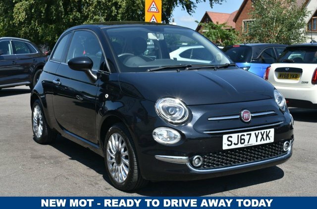 Fiat 500 Lounge Hatchback SJ67YXK Black