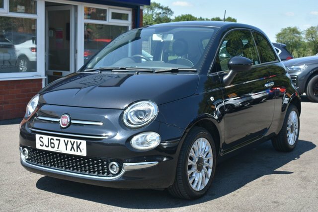 Fiat 500 Lounge Hatchback SJ67YXK Black #3