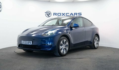 Tesla Model Y Suv Blue #3