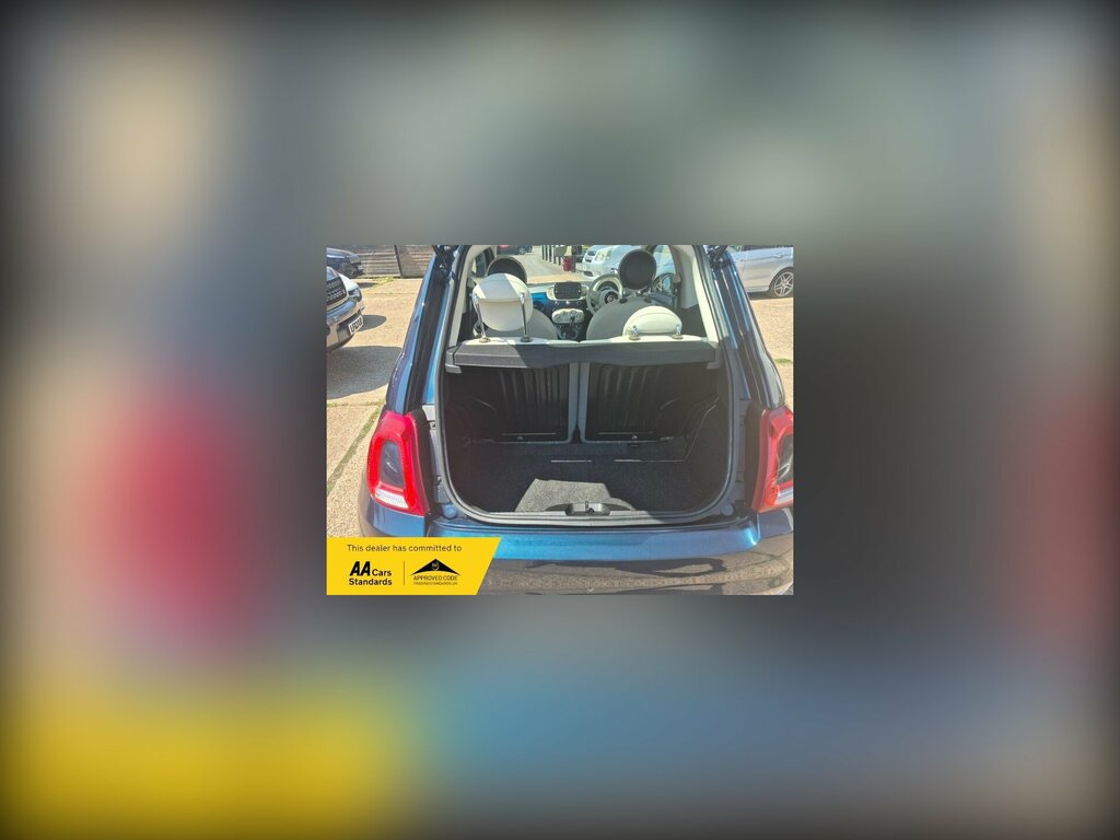 Fiat 500 1.2 Lounge Hatchback Dualogic Euro 6 S Blue