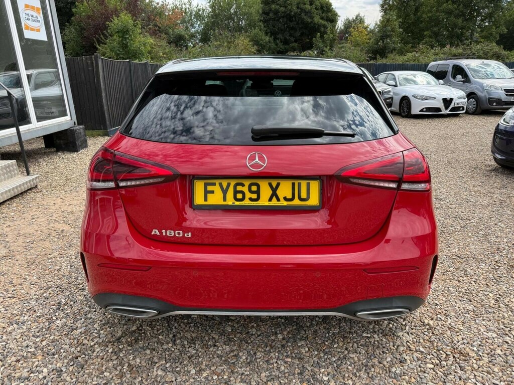 Mercedes-Benz A Class Hatchback 1.5 A180d Amg Line Executive 7G-dct Eu FY69XJU Red #4