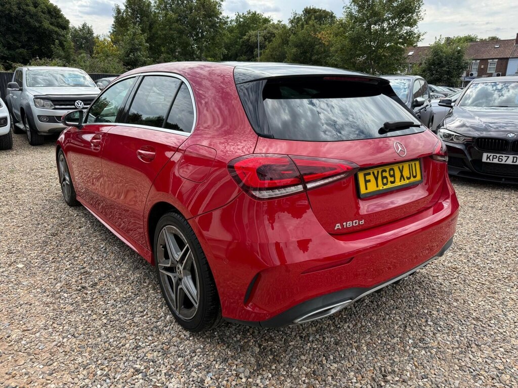 Mercedes-Benz A Class Hatchback 1.5 A180d Amg Line Executive 7G-dct Eu FY69XJU Red #5