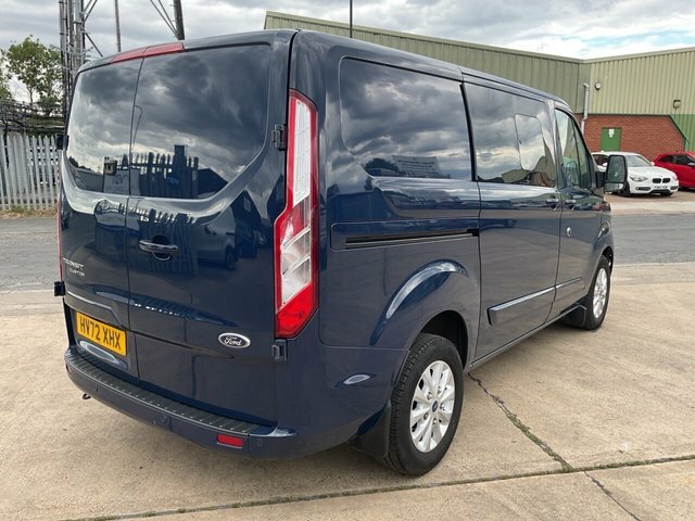 Ford Transit Custom 2.0 300 Ecoblue Limited Crew Van Double Cab Di HV72XHX Blue #3