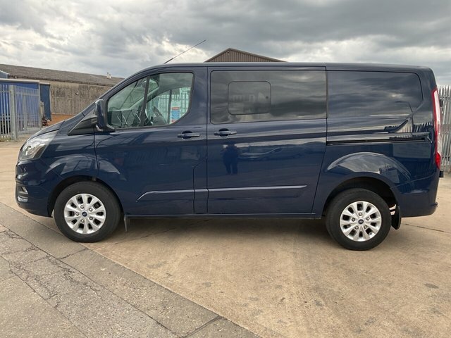 Ford Transit Custom 2.0 300 Ecoblue Limited Crew Van Double Cab Di HV72XHX Blue #6