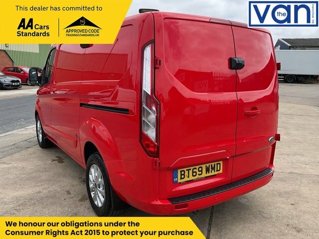 Ford Transit Custom 2.0 340 Ecoblue Limited Panel Van Manua BT69WMD Red #5