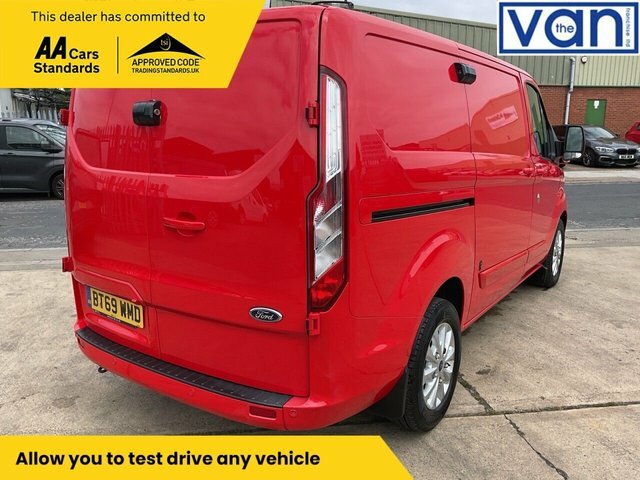 Ford Transit Custom 2.0 340 Ecoblue Limited Panel Van Manua BT69WMD Red #3