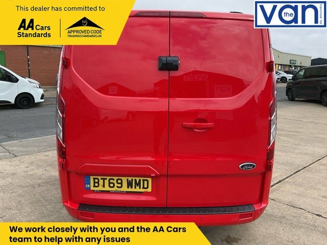 Ford Transit Custom 2.0 340 Ecoblue Limited Panel Van Manua BT69WMD Red #4