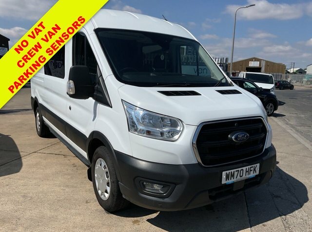 Ford Transit Custom 2.0 350 Ecoblue 6 Seater Crew Van Trend Panel Van White