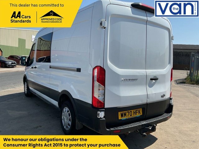 Ford Transit Custom 2.0 350 Ecoblue 6 Seater Crew Van Trend Panel Van WM70HFK White #5