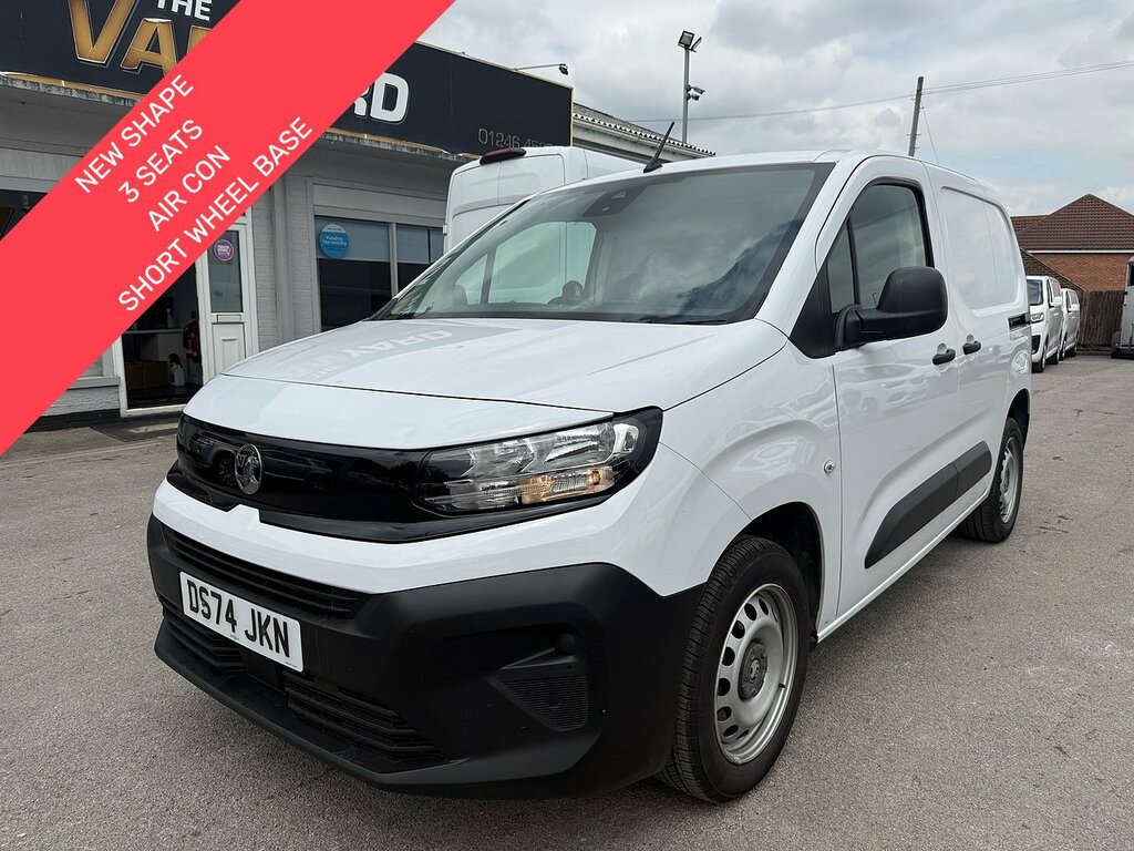 Vauxhall Combo 1.5 Turbo D 2300 Prime 3 Seats New Shape Swb Air C White