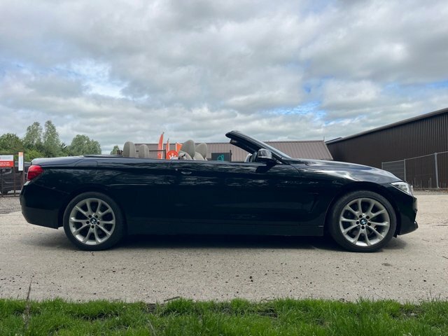 BMW 4 Series 3.0 435D Luxury Convertible Xdrive Black #3