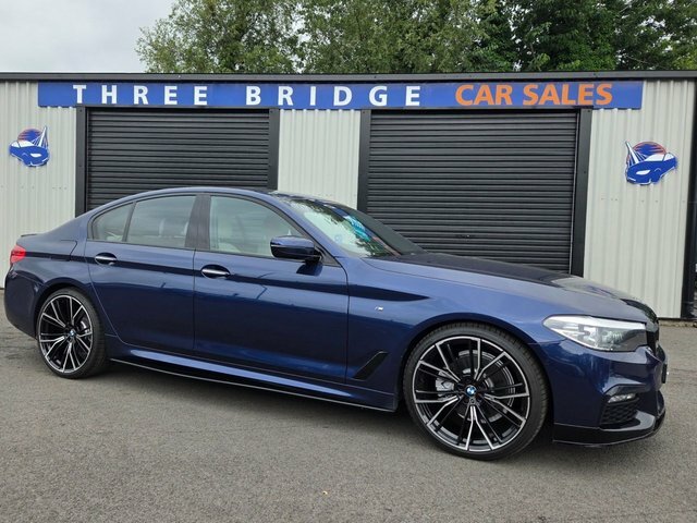 BMW 5 Series 2.0 520D M Sport Saloon Xdrive Eur Blue