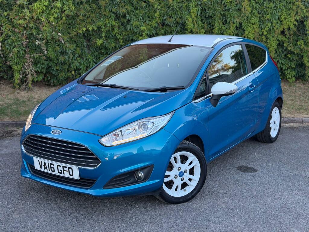 Ford Fiesta 1.0T Ecoboost Zetec Blue Edition Euro 6 Ss VA16GFO Blue #3